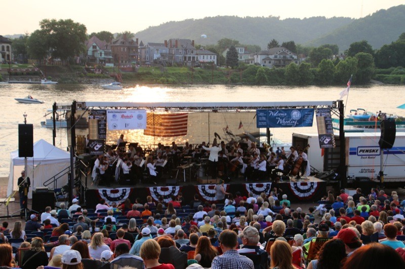 The Wheeling Symphony Orchestra performed a special concert for the city’s 4th of July celebration
