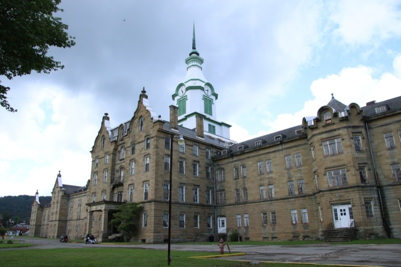 The huge Trans Allegheny Insane Asylum was constructed in the Gothic Revival and Tudor Revival styles. We saw renovated patient wings as well as those that had not been remodeled, making for some creepy moments during our tour.